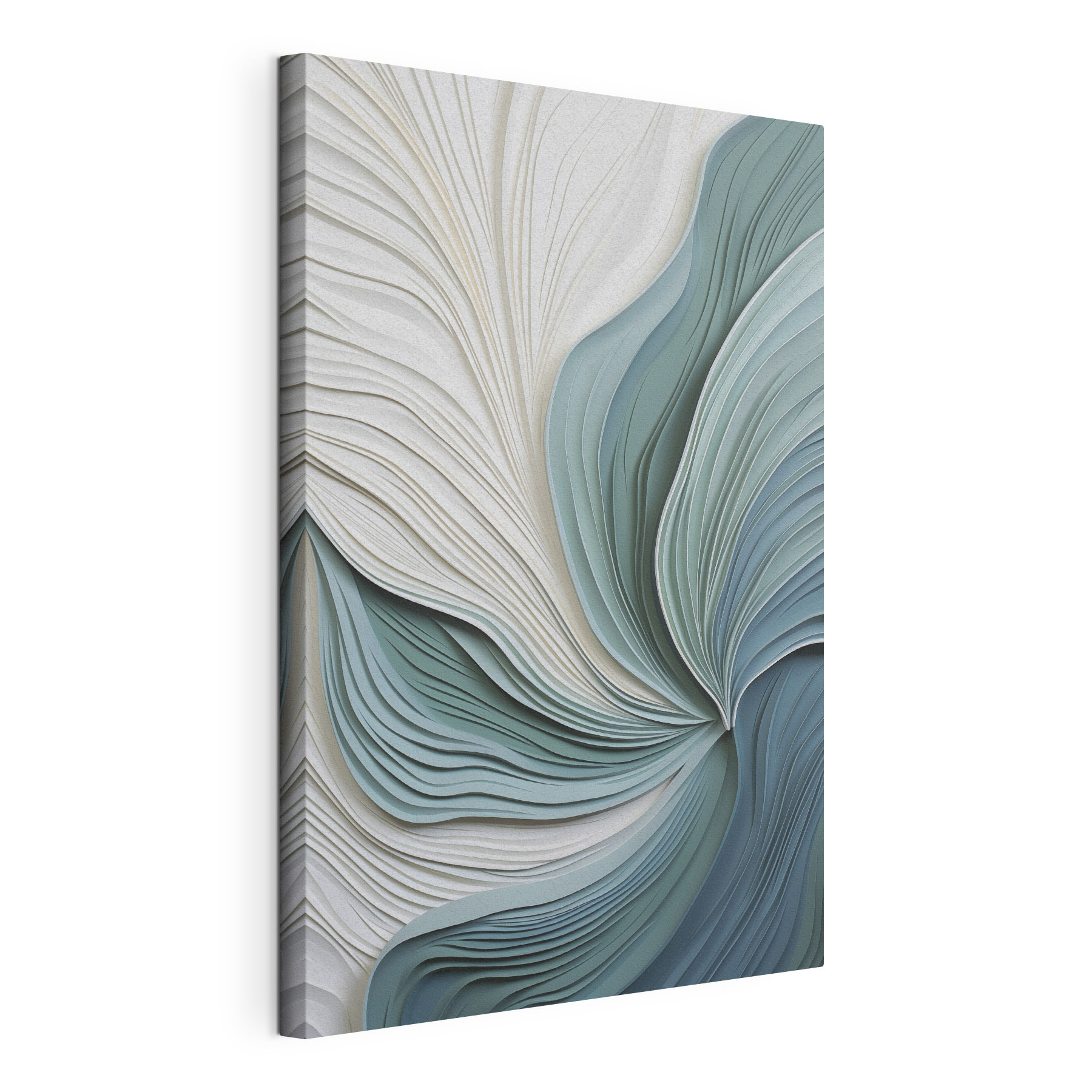 Gentle waves of paper art