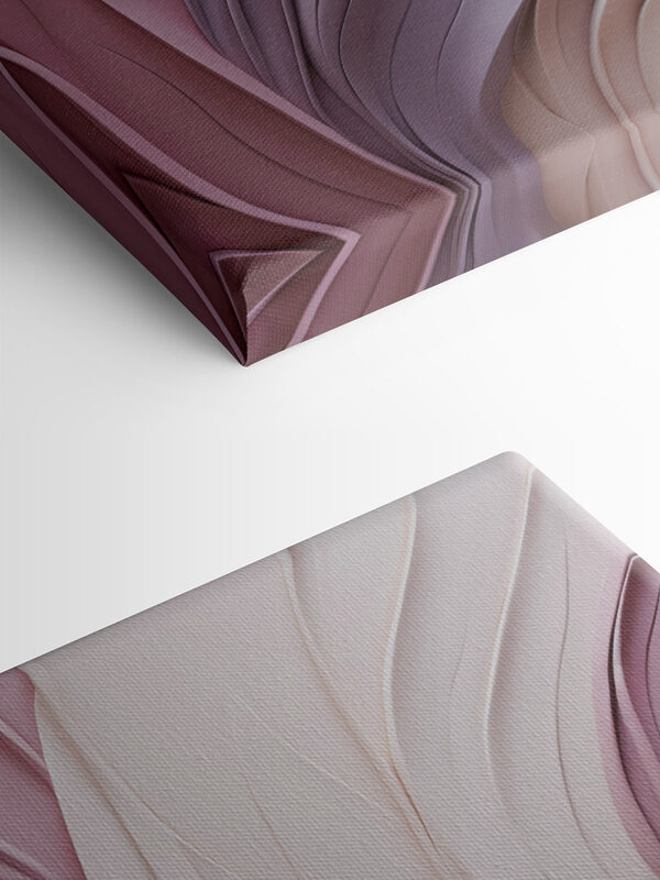 Flowing curves in soft colors