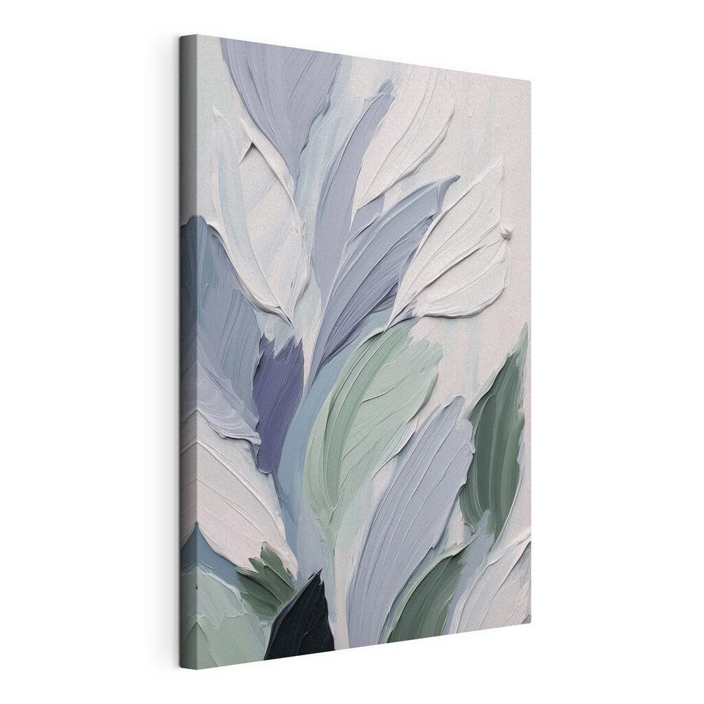 Painting of leaves and flowers