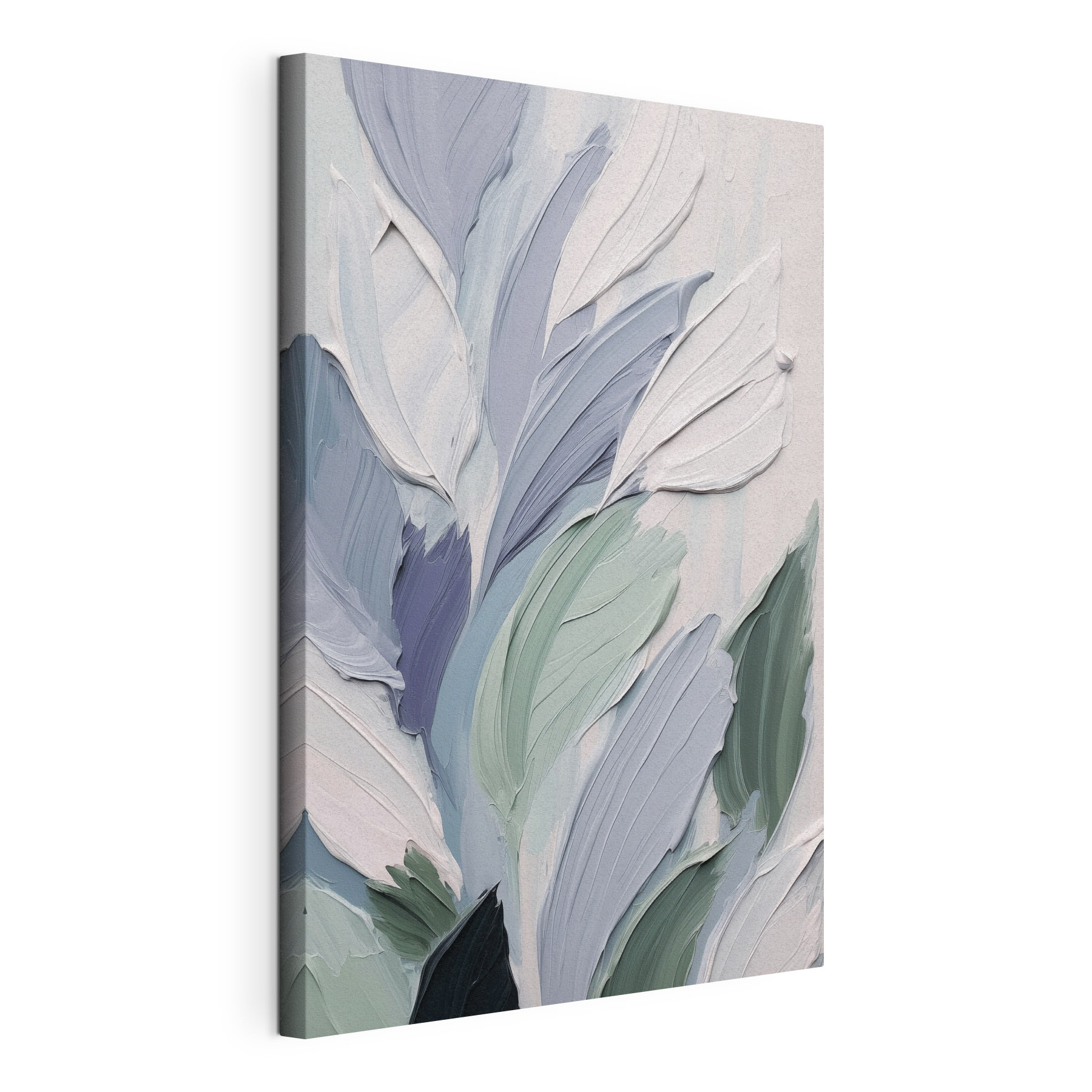 Painting of leaves and flowers