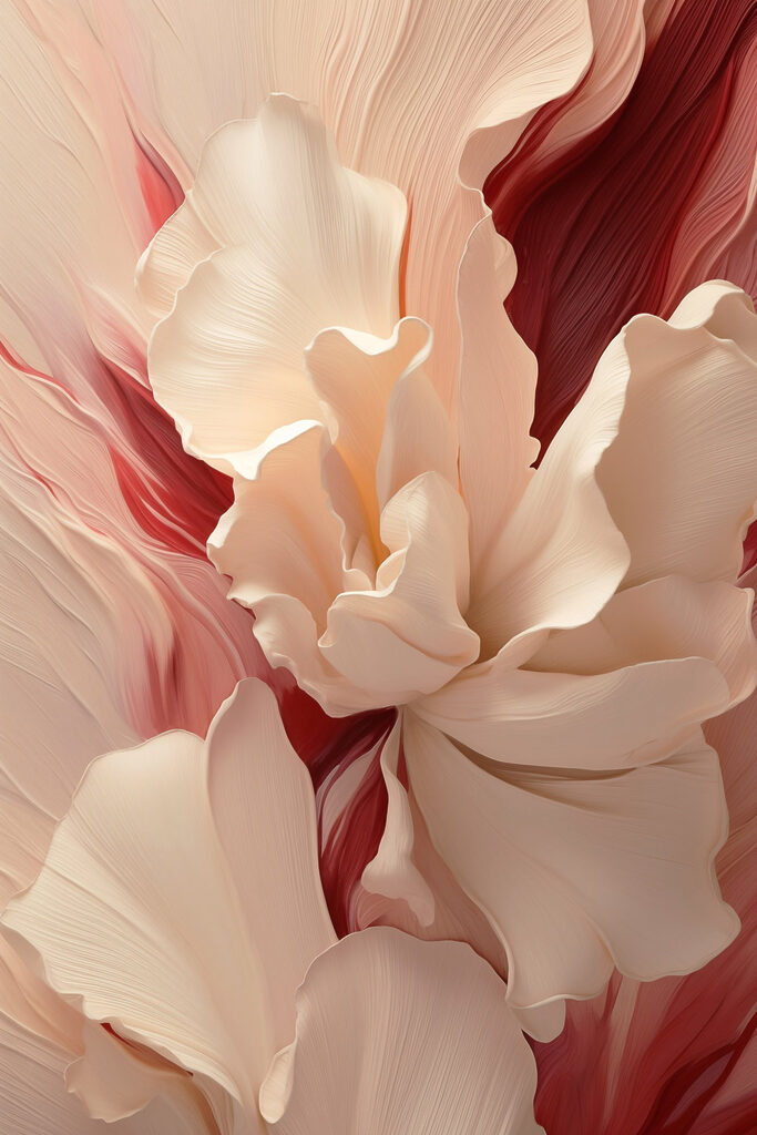 Delicate petals in soft hues