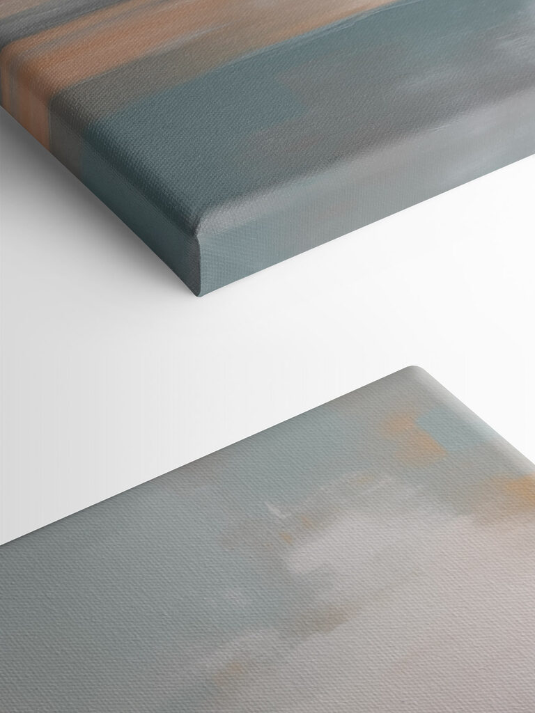 Painting of a sunset over a body of water