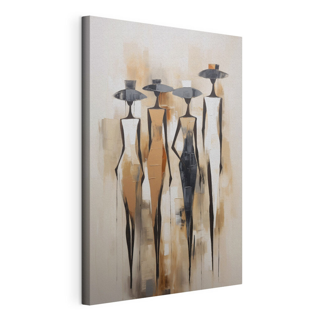 Painting of women in different colors