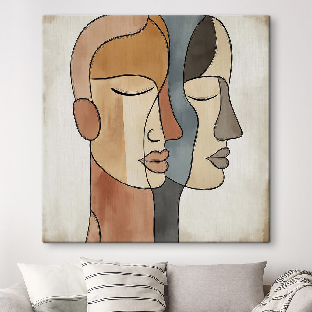 Drawing of a couple of people