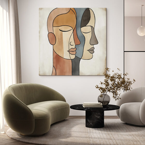 Drawing of a couple of people
