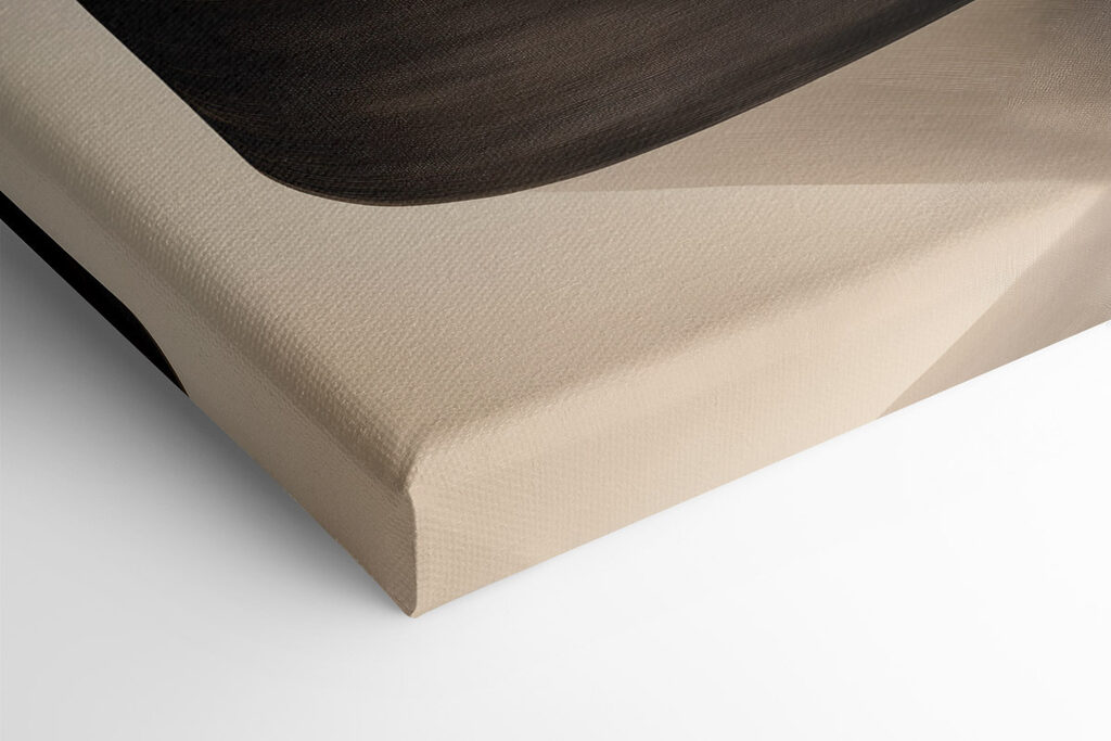 Black and white image of two faces