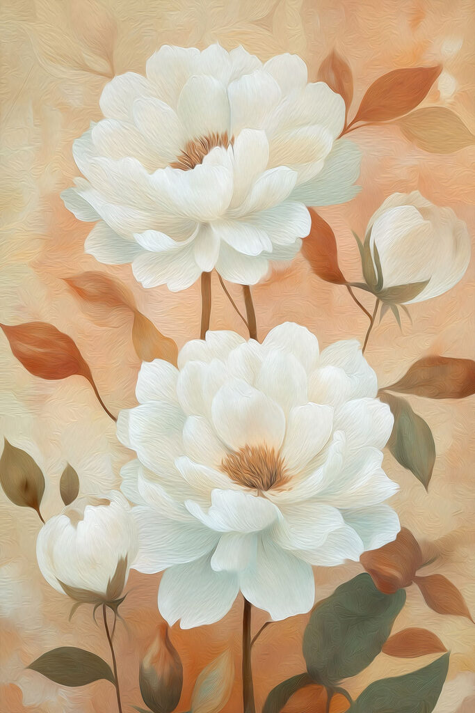 Delicate blooms in soft hues Delicate blooms in soft hues