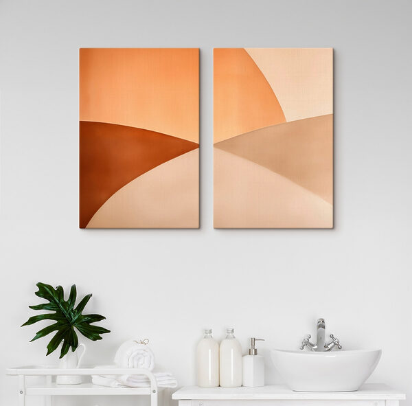 Soft hues in geometric arrangement Soft hues in geometric arrangement