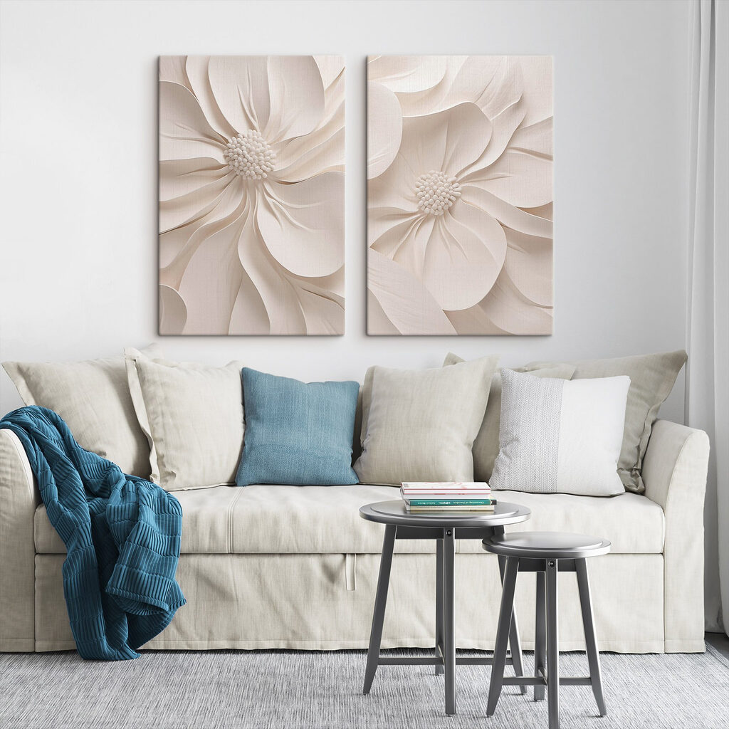 Collage of white flowers