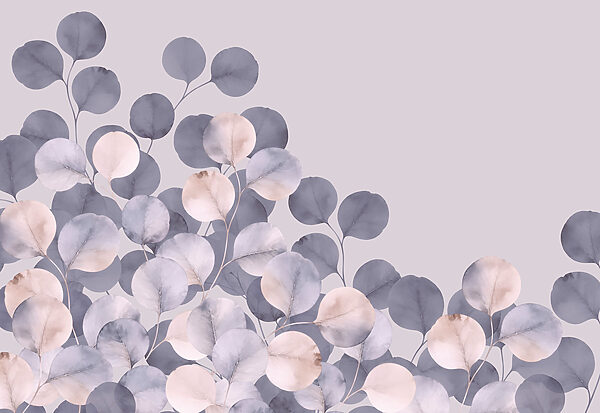 Delicate leaves against soft background