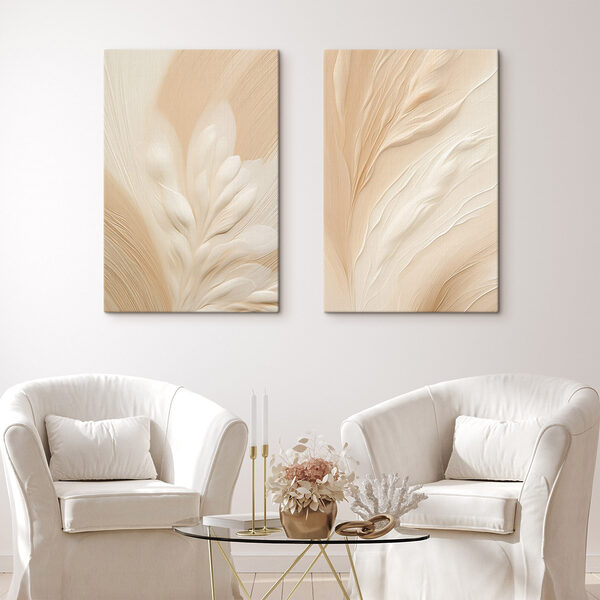 Soft curves in muted tones