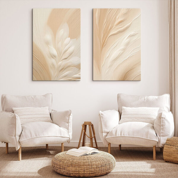 Soft curves in muted tones