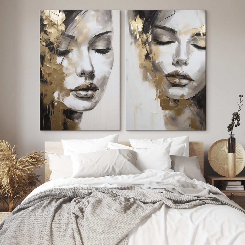 Painting of a woman's face