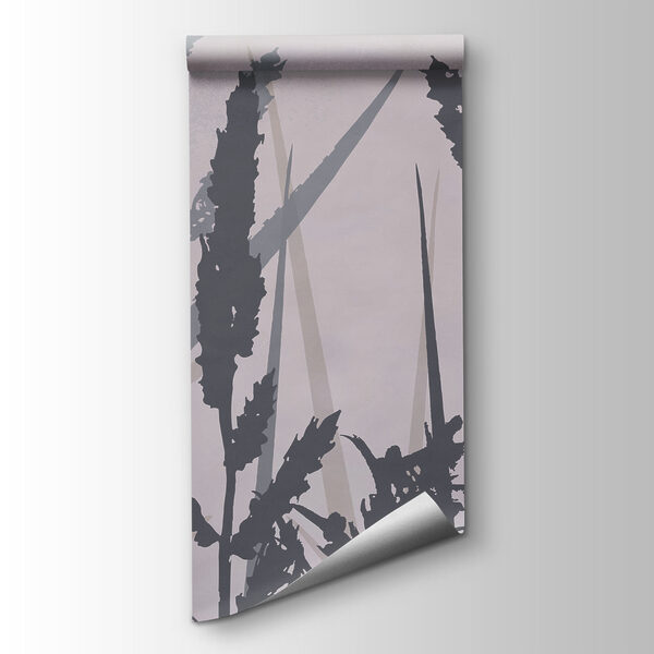 Tall grass in the fog