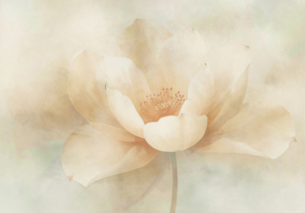 Soft petals in gentle hues