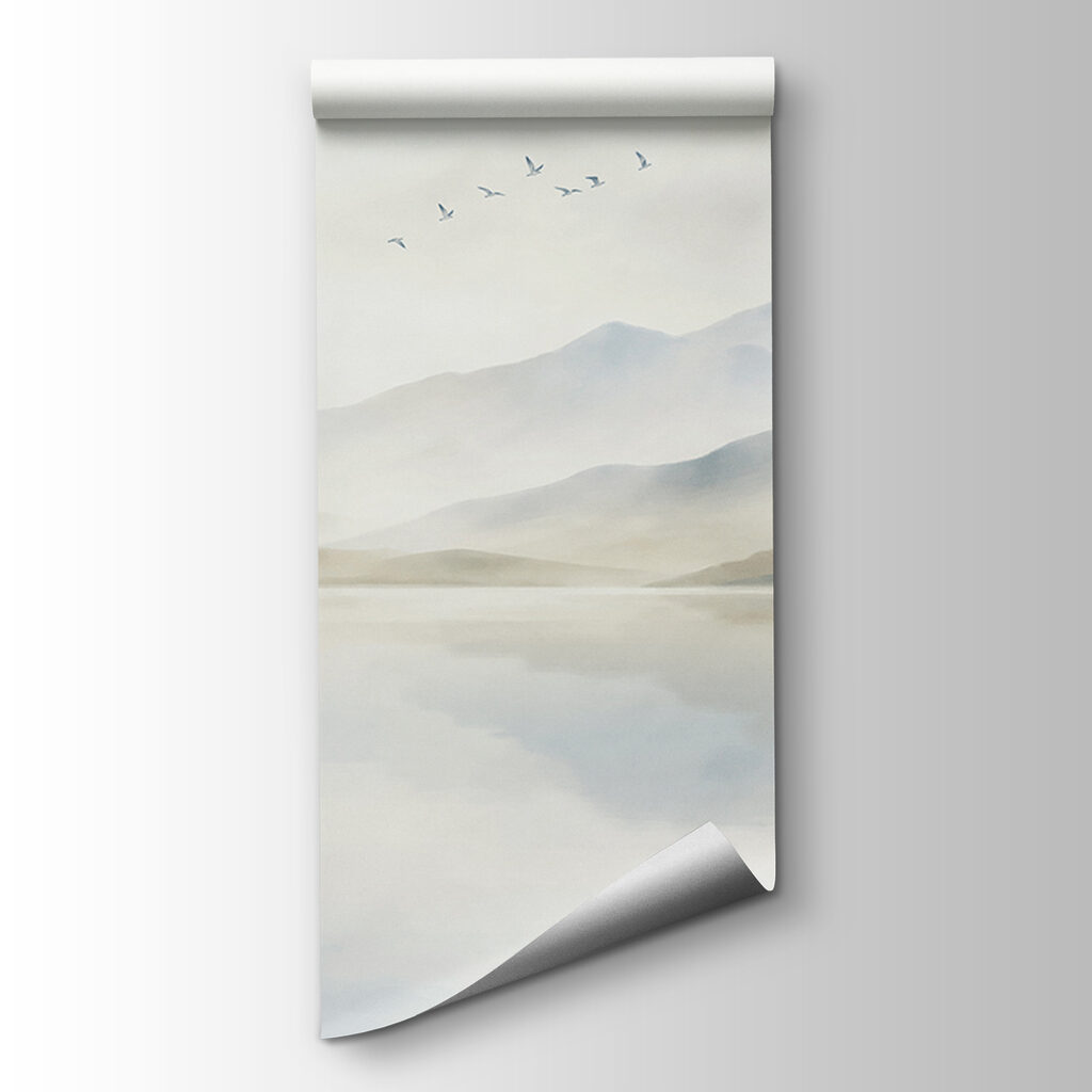 Sailboat on a lake with mountains in the background Sailboat on a lake with mountains in the background