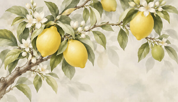 Lemons on a tree branch Lemons on a tree branch