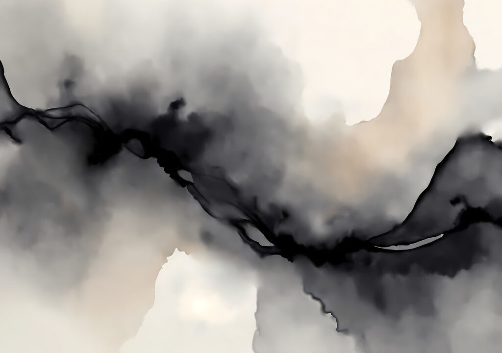 Black and white smoke
