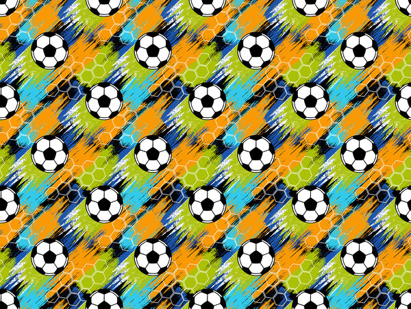 Pattern of football balls