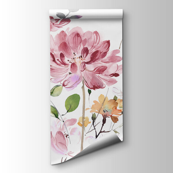 Painting of flowers and leaves