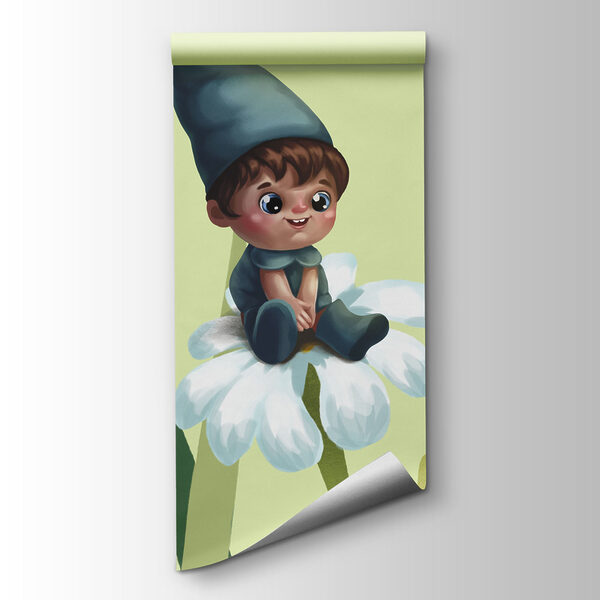 Group of gnomes on flowers