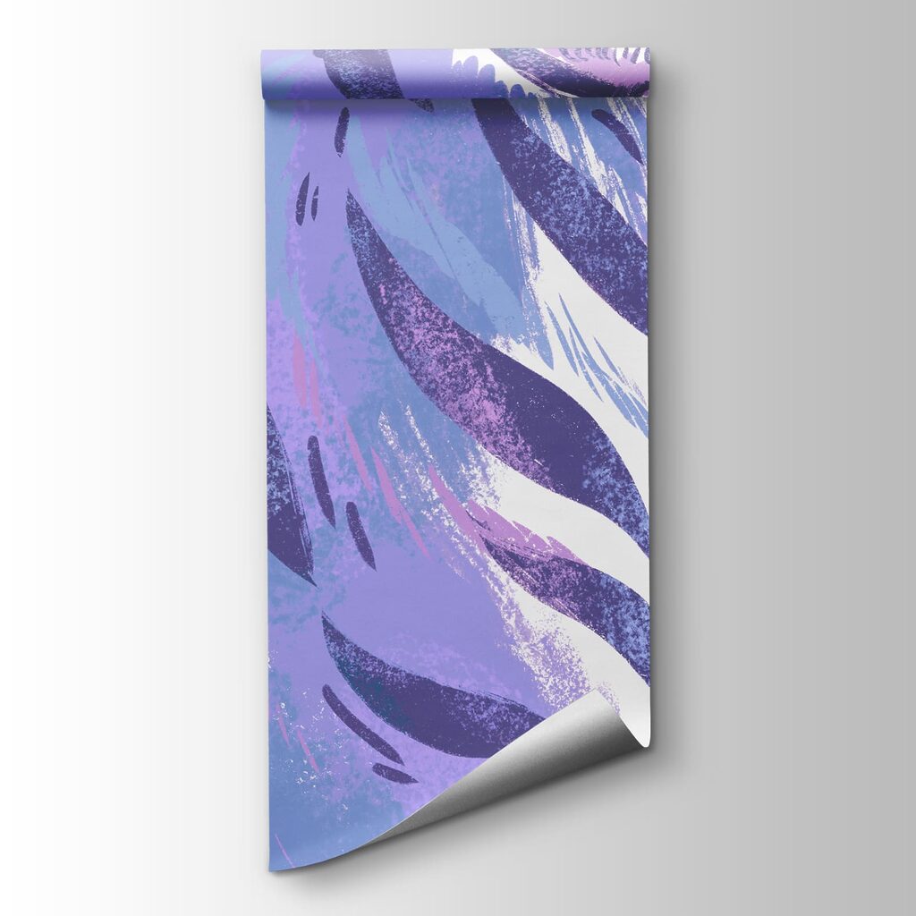 Fototapeta Tygrys z motylami w pysku (SKU: t01032v3)