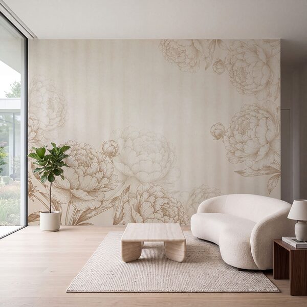 Fototapeta Kwiatowa elegancja w delikatnych odcieniach (SKU: t01097) Fototapeta Kwiatowa elegancja w delikatnych odcieniach (SKU: t01097)