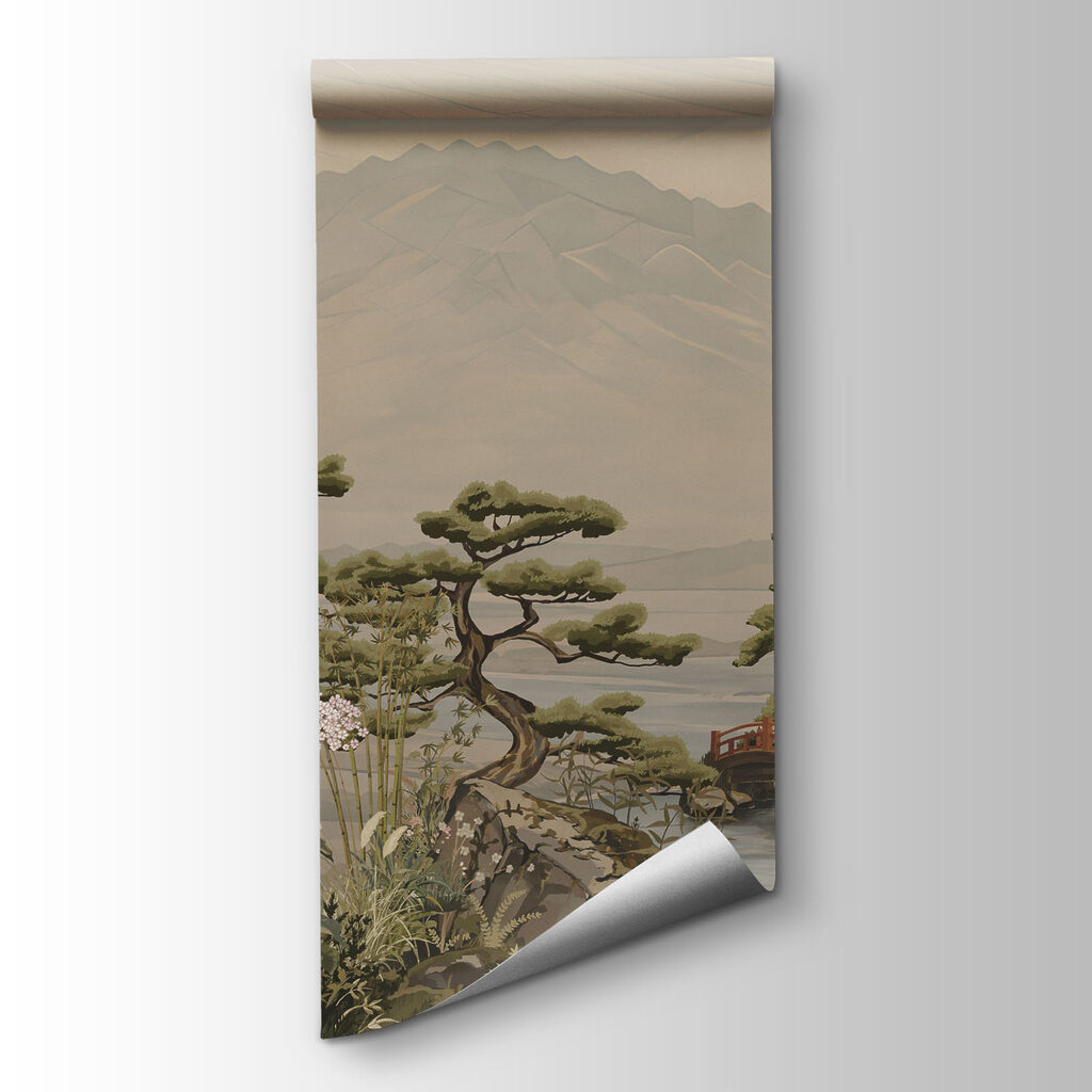 Fototapeta Krajobraz z górą i wioską (SKU: t01063)