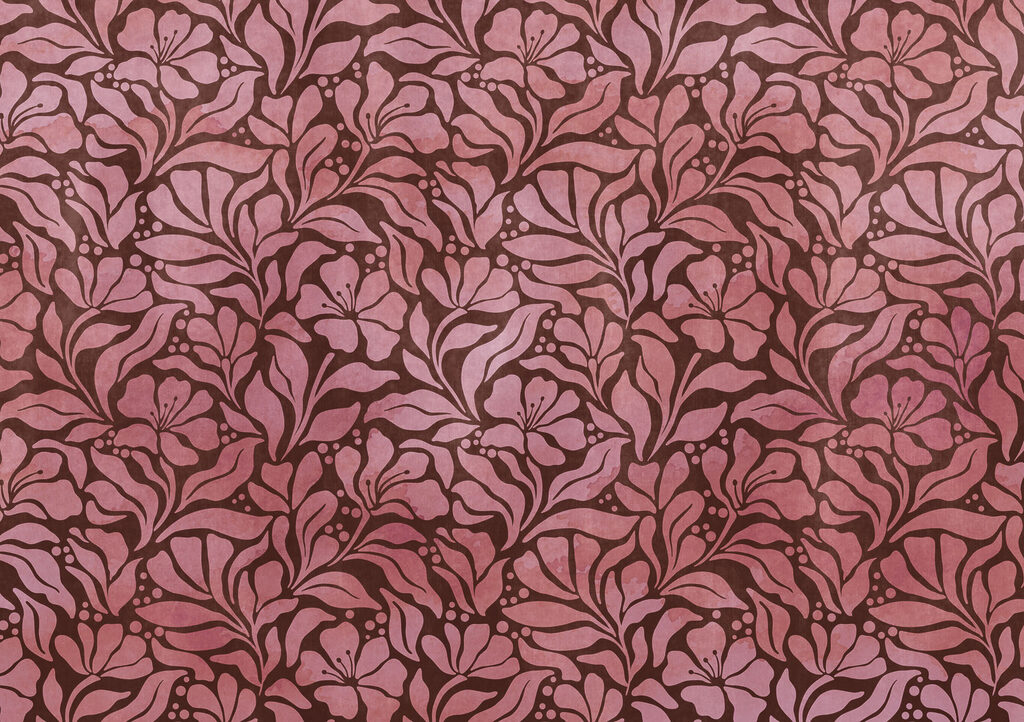 Fototapeta Wzór z różowych kwiatów (SKU: t01114v2) Fototapeta Wzór z różowych kwiatów (SKU: t01114v2)