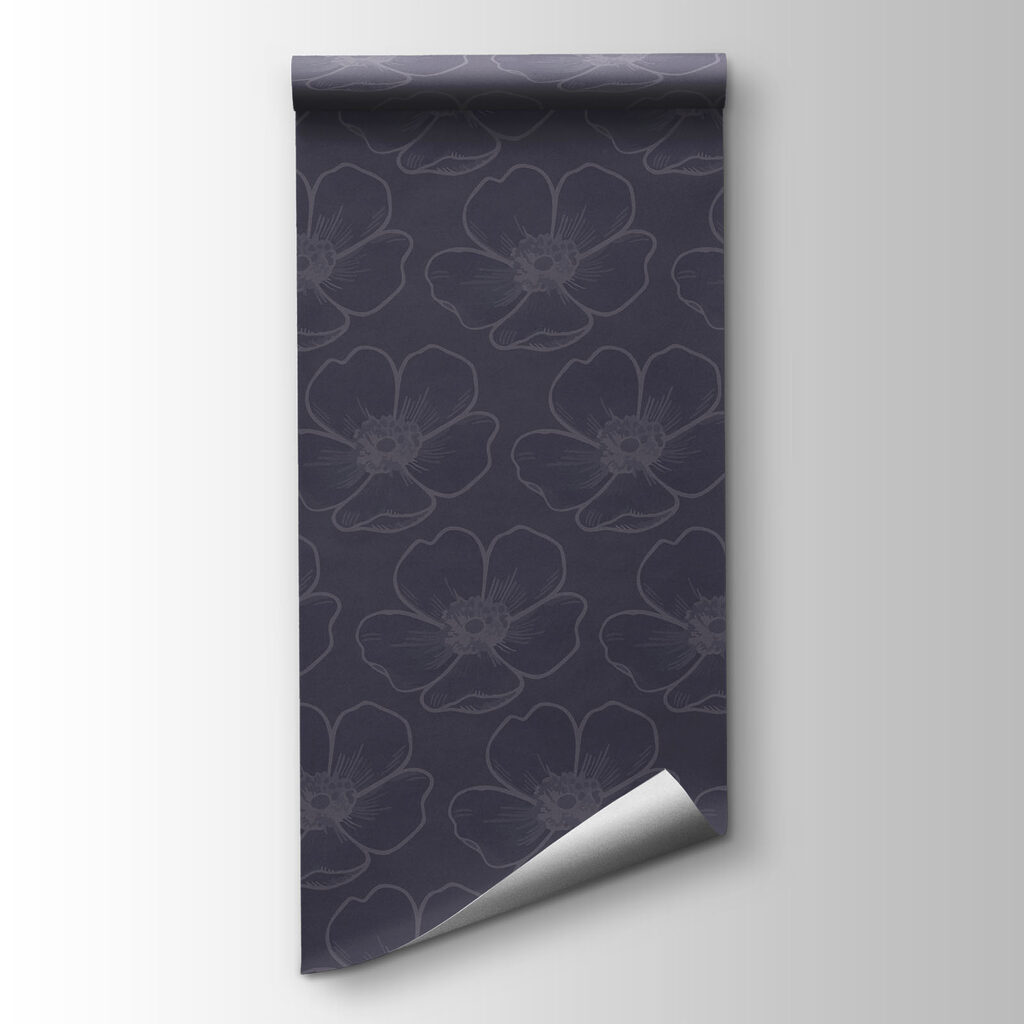 Fototapeta Wzór kwiatowy na ciemnym tle (SKU: t01072) Fototapeta Wzór kwiatowy na ciemnym tle (SKU: t01072)