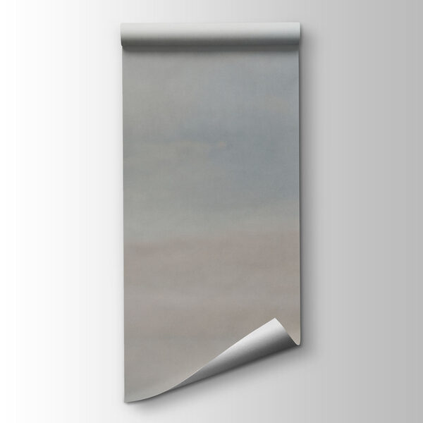 Fototapeta Mglisty krajobraz z wzgórzami i wodą (SKU: t01075)