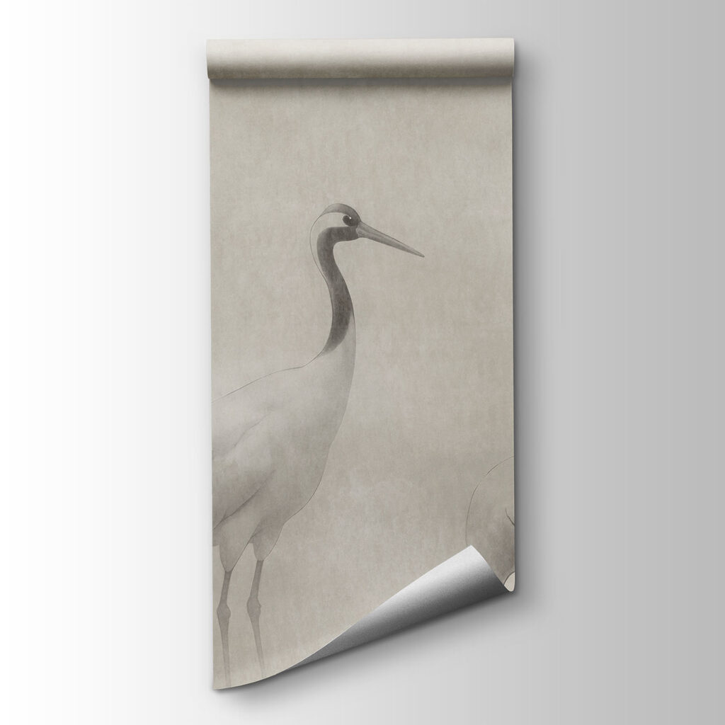 Fototapeta Grupa ptaków na tle zamglonego krajobrazu (SKU: t01089)