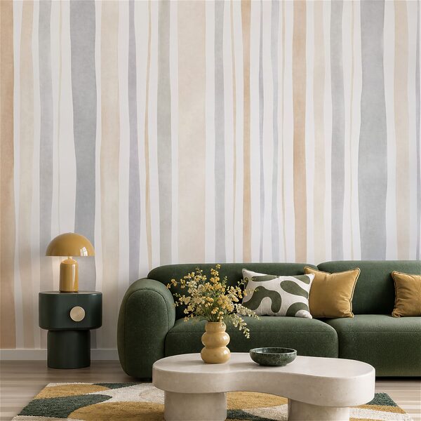 Fototapeta Eleganckie paski w neutralnych kolorach do nowoczesnych wnętrz (SKU: t01134)