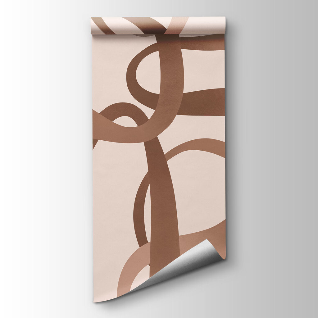 Fototapeta Zbiór brązowych, krętych linii (SKU: t01168) Fototapeta Zbiór brązowych, krętych linii (SKU: t01168)