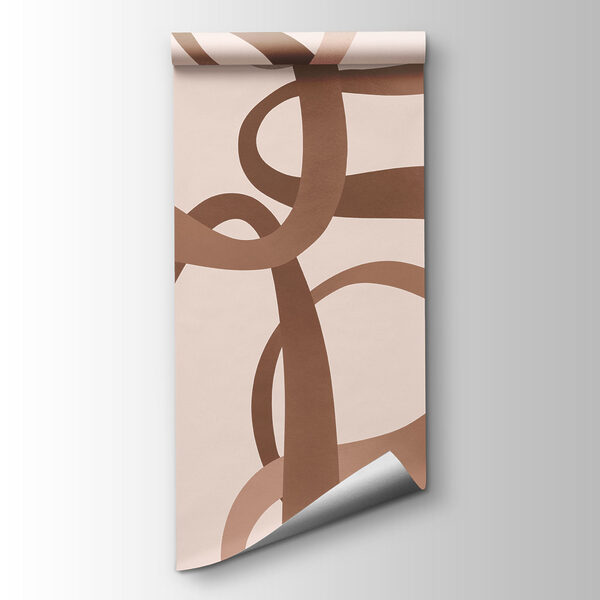 Fototapeta Zbiór brązowych, krętych linii (SKU: t01168) Fototapeta Zbiór brązowych, krętych linii (SKU: t01168)