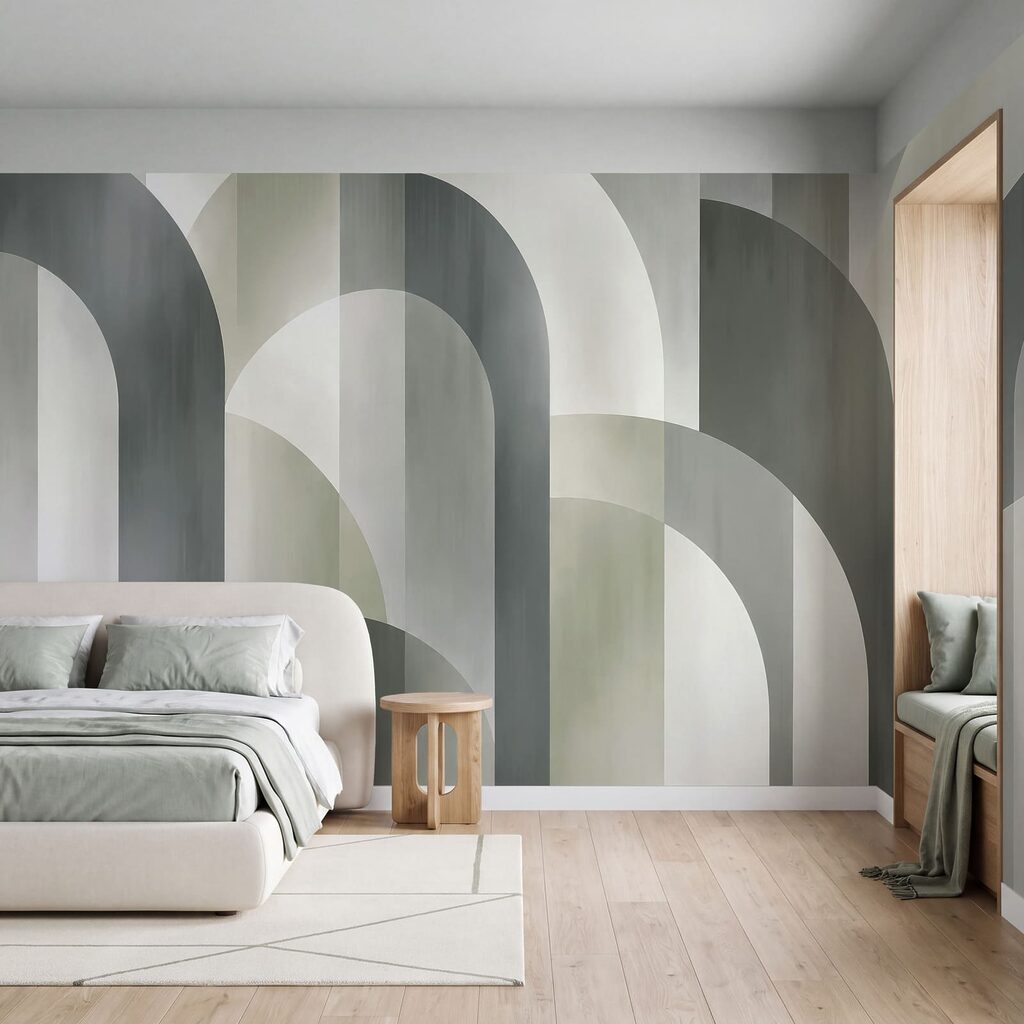Fototapeta Szaro-biały wzór w stylu art déco (SKU: t01188v1)